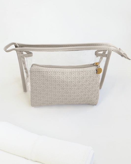 Serenity Cosmetic/Travel Cases - Magnolia Weave