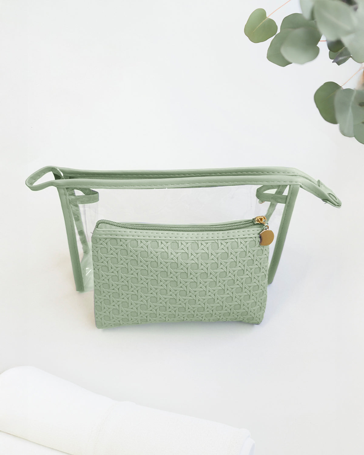 Serenity Cosmetic/Travel Cases - Sage Weave