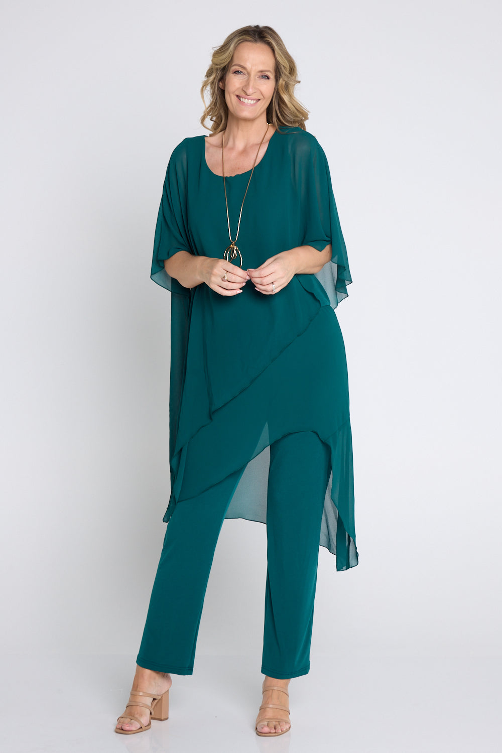 Tilly Jumpsuit Forest Mature Women's Evening Wear TULIO