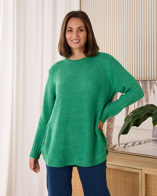 Paris Knit Jumper - Emerald