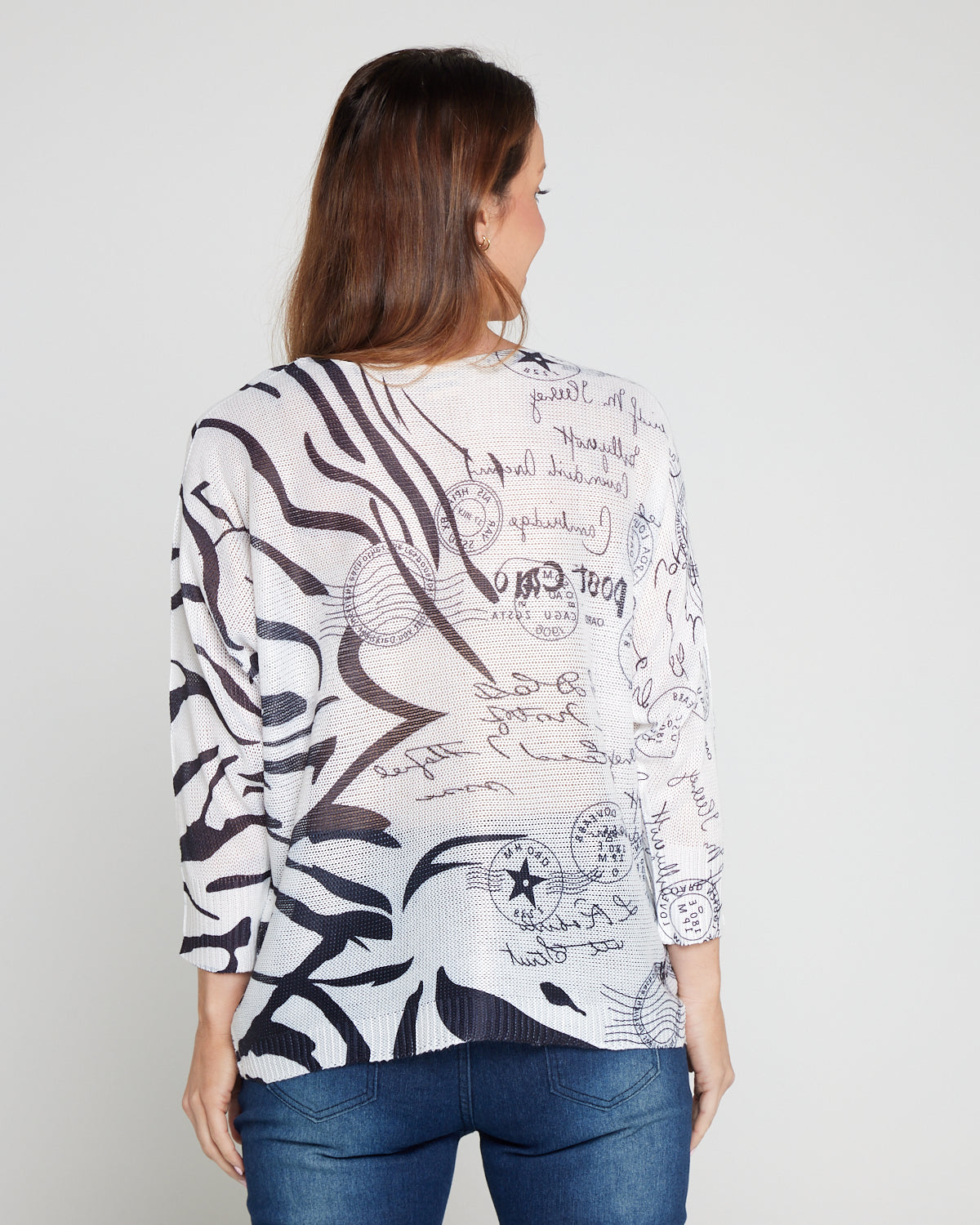 Florentina Knit Top - Safari Postcard