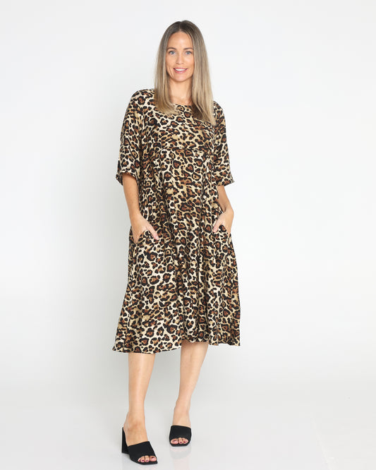 Elspeth Dress - Leopard