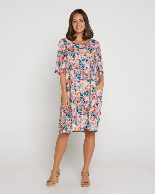 Eva Cotton Dress - Summer Bouquet