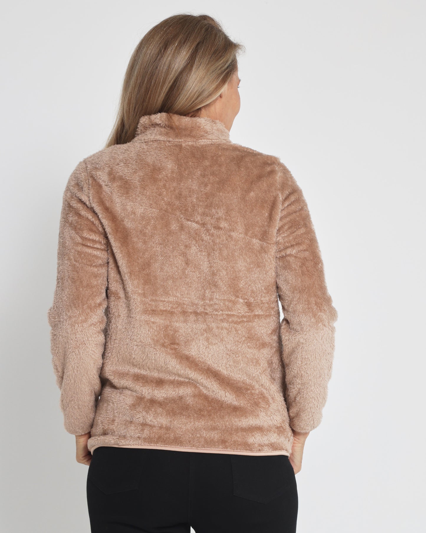 Freya Fluffy Jacket - Caramel