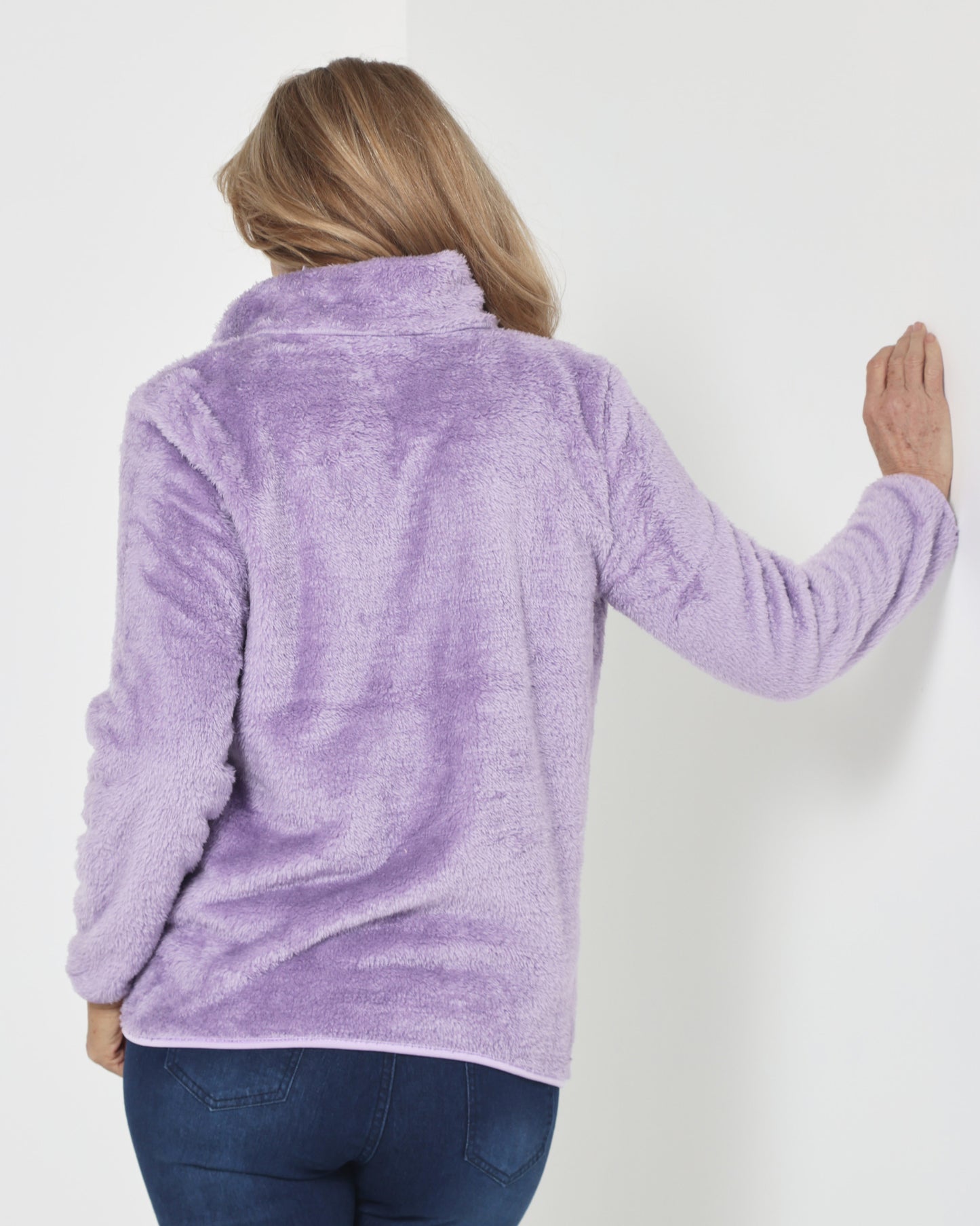 Freya Fluffy Jacket - Lavender