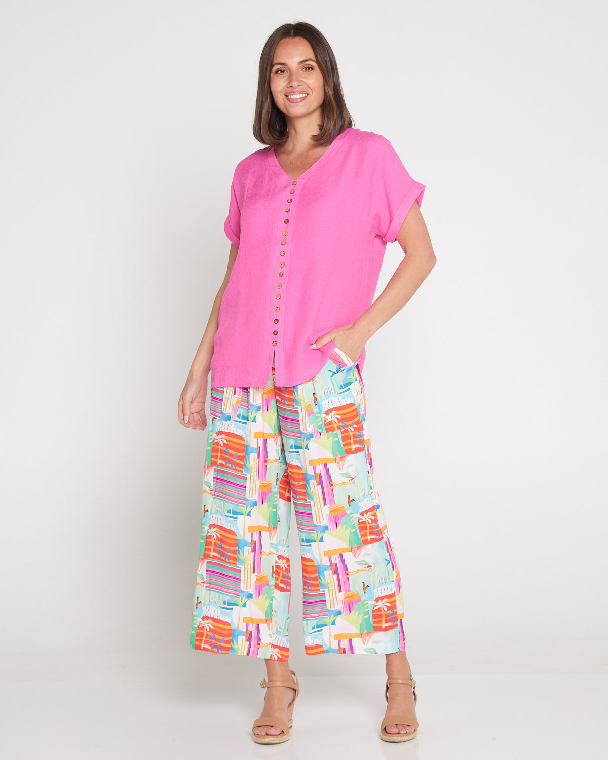 Gemma Top - Candy Pink