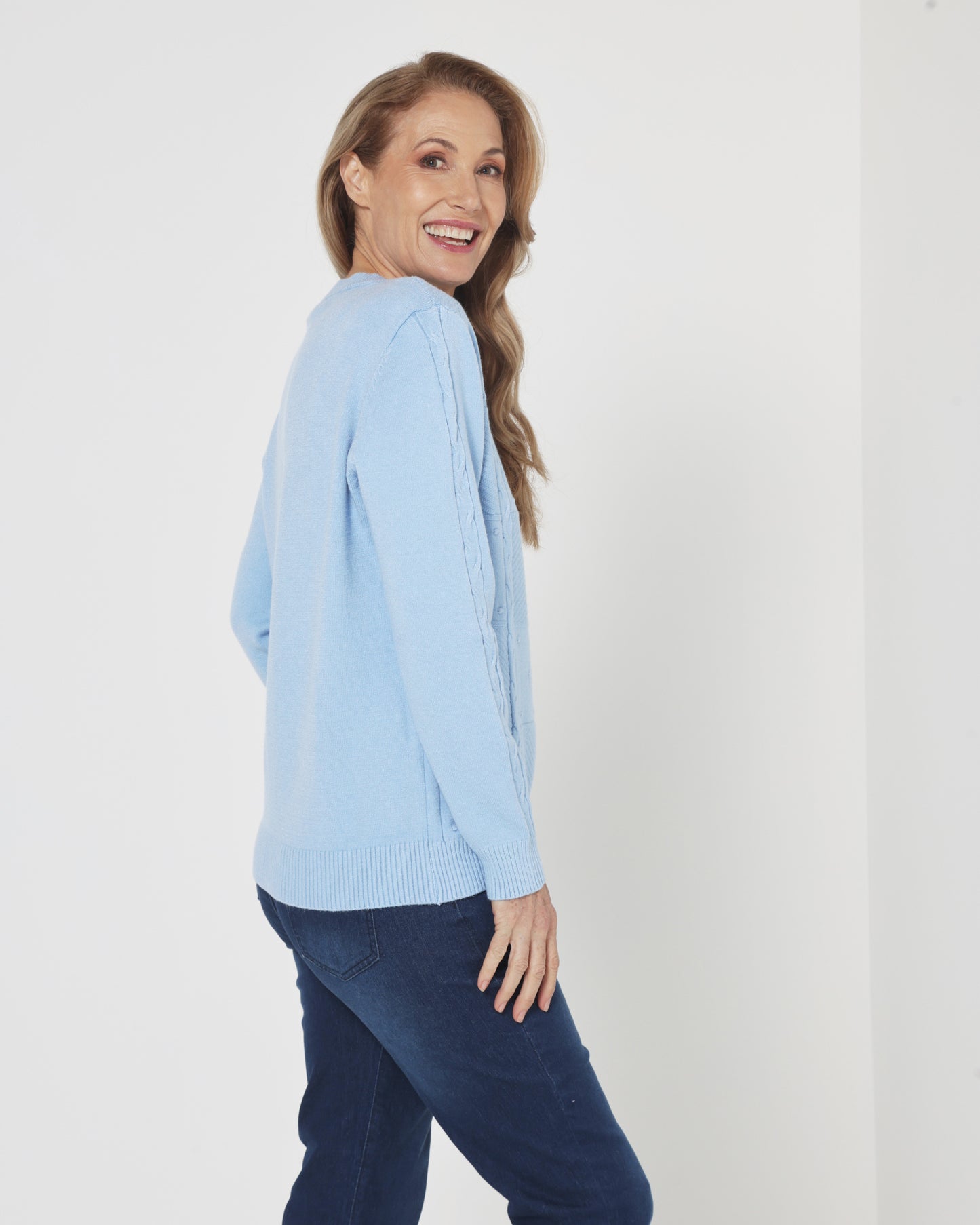 Preston Knit Jumper - Blue
