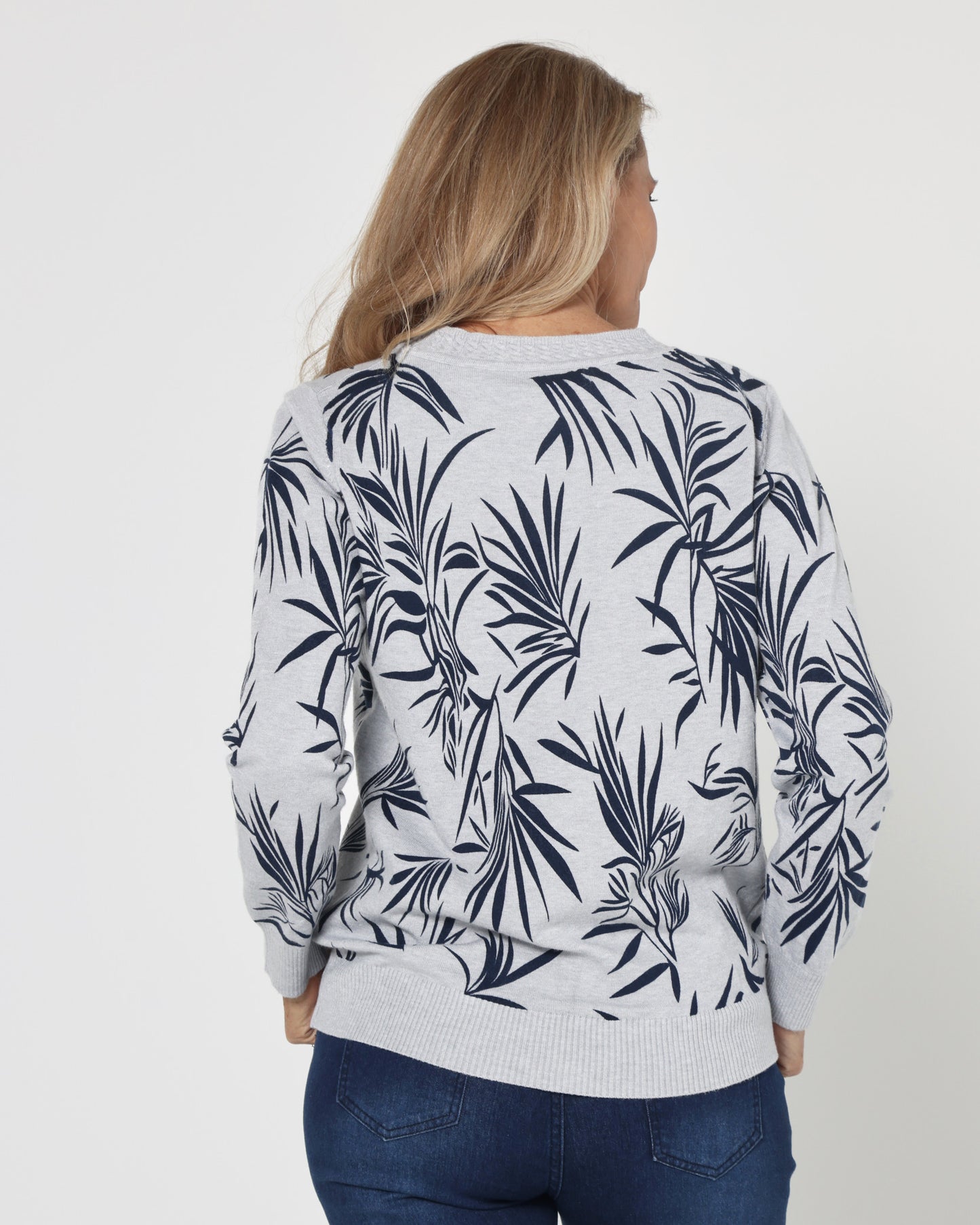 Thornton Top - Grey Navy
