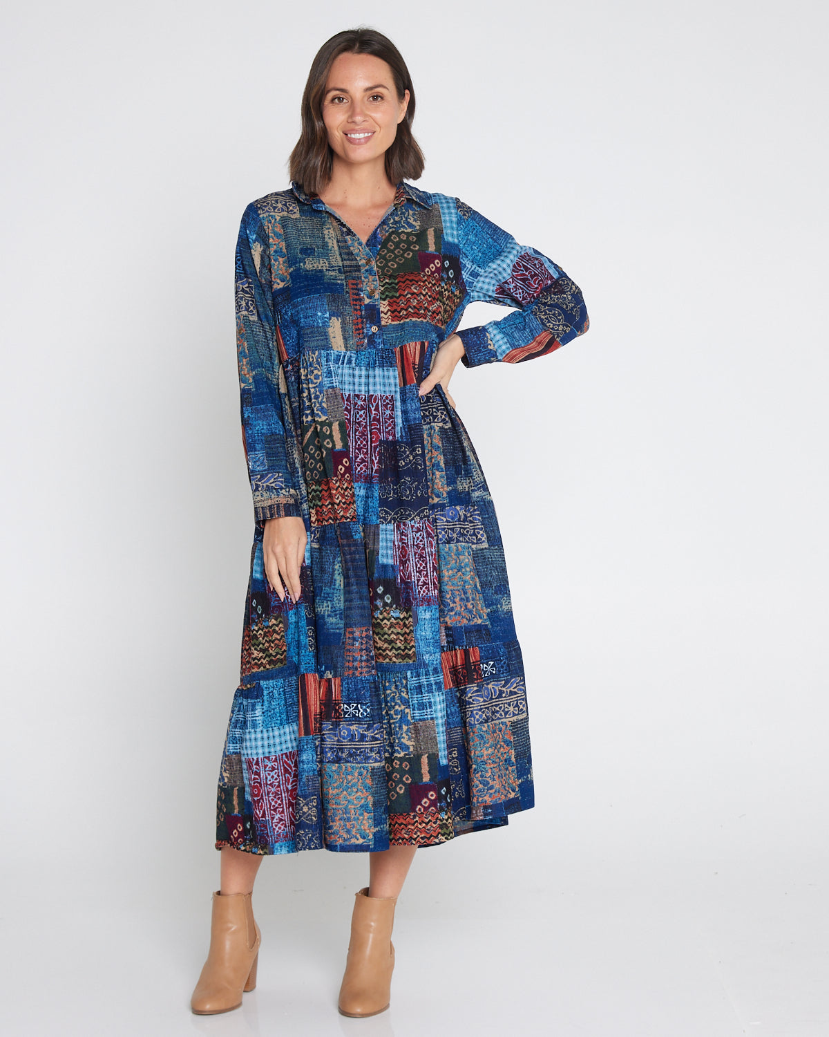 California Dreaming Dress Maxi Collar by Orientique – TULIO Fashion