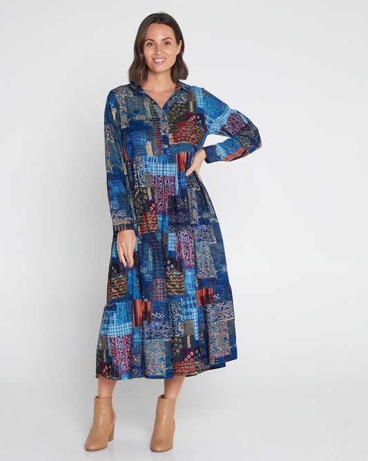 Corduroy Shirt Dress - California Dreaming