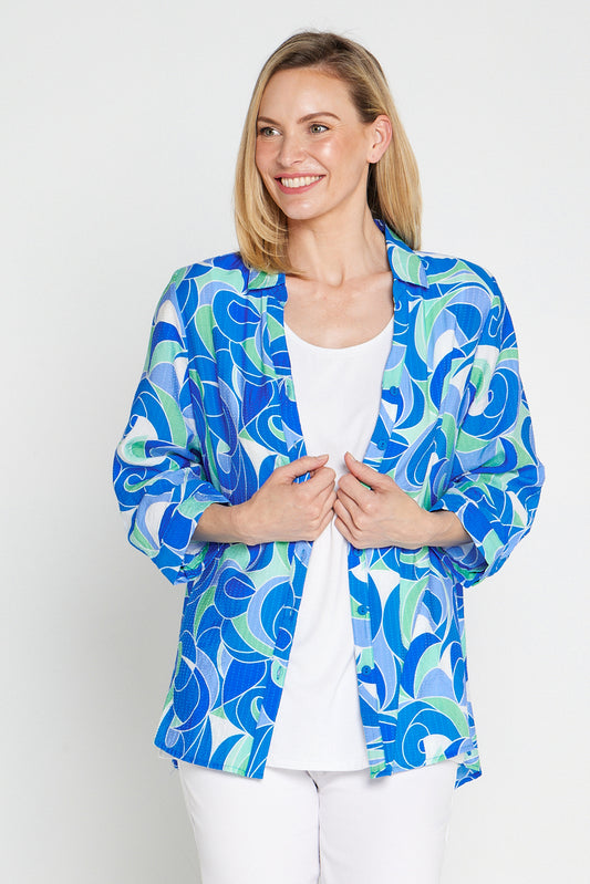 Shiloh Shirt - Ocean Swirl