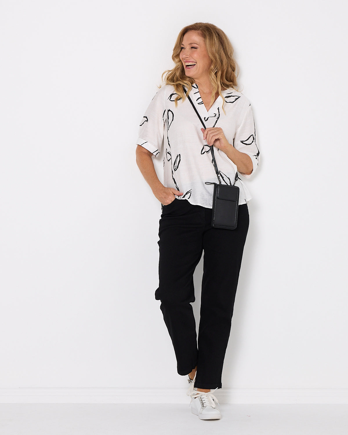 Phone Holder Purse - Black