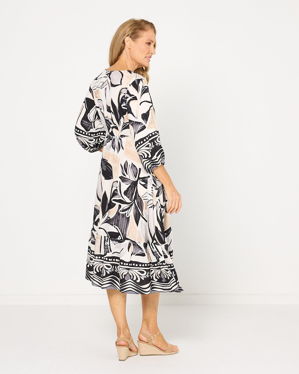 Rosalie Dress - Black Tapestry