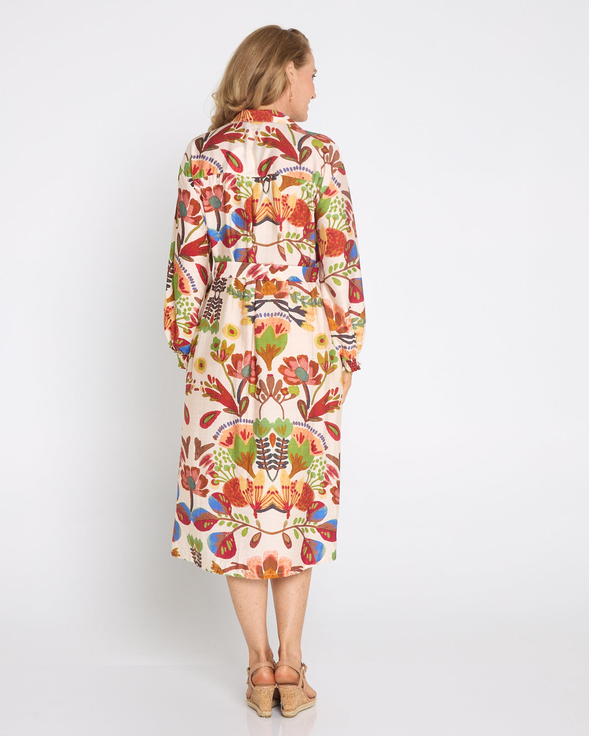 Verona Dress - Mocha Floral