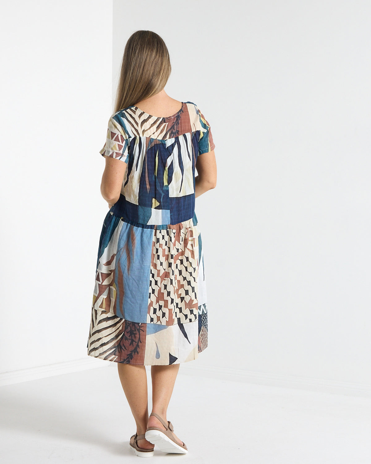 Emery Dress - Blue Sand