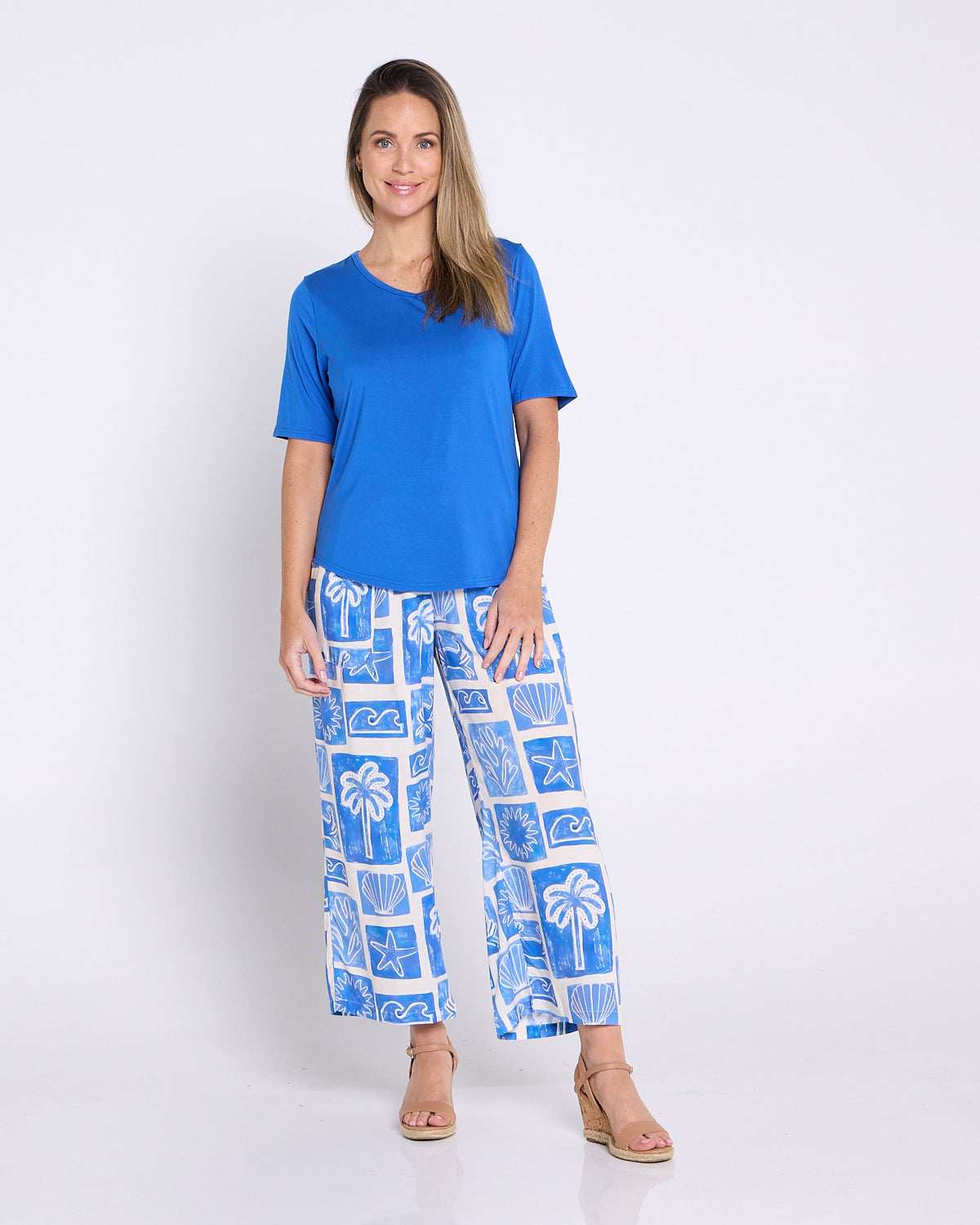 Belinda Modal Tee - Cobalt Blue