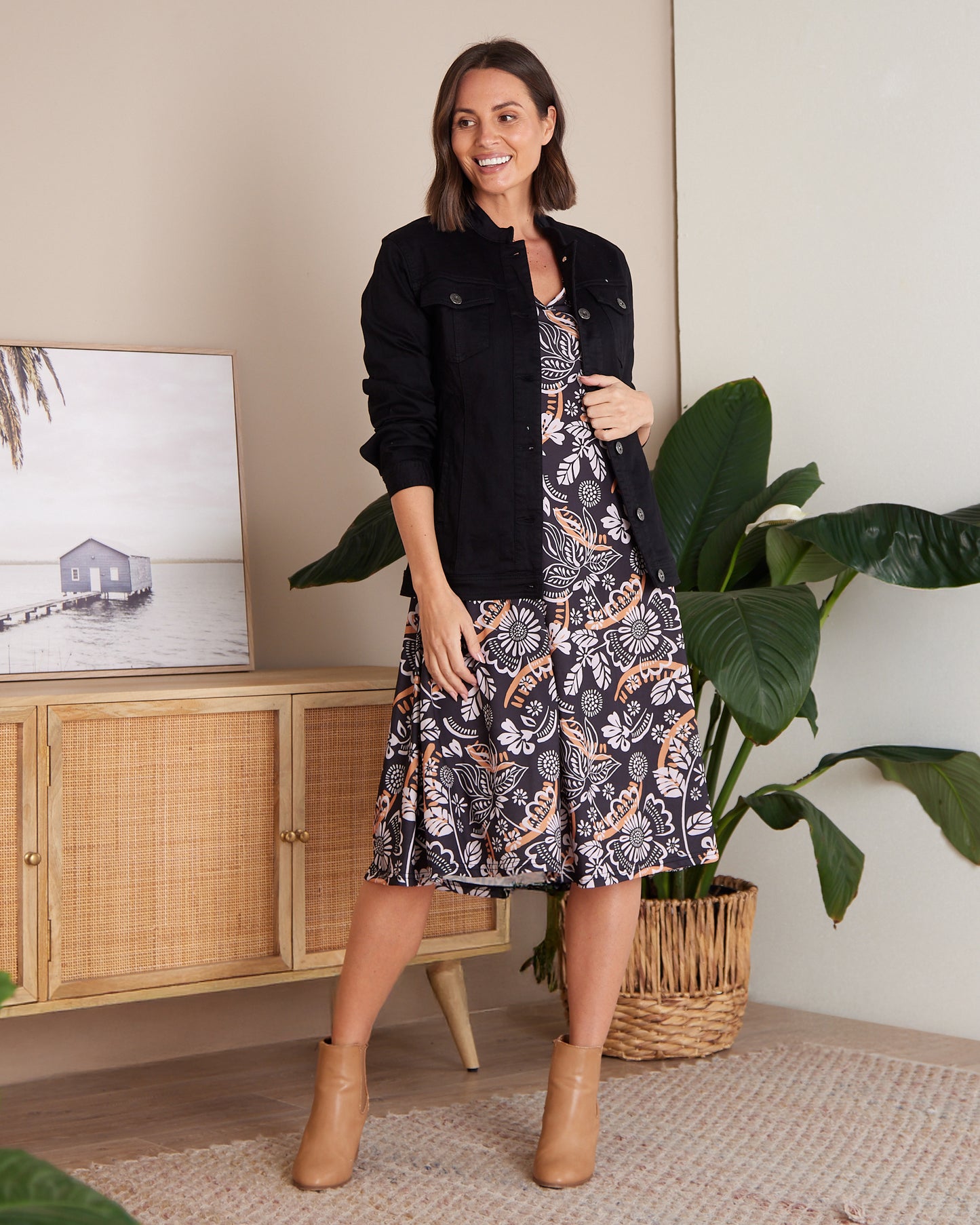 MJ Stretch Denim Jacket - Black