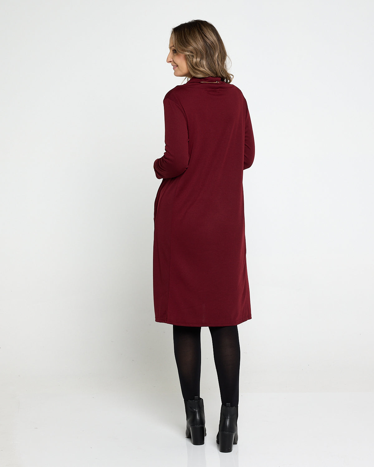 Astrid Tunic Dress - Burgundy