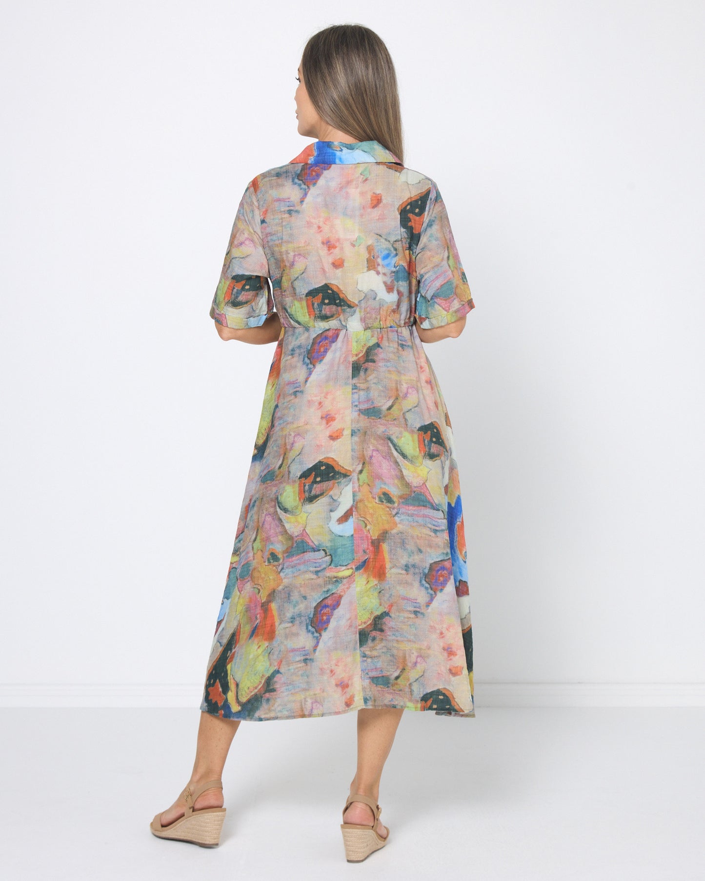 Nadia Dress - Amber Canvas