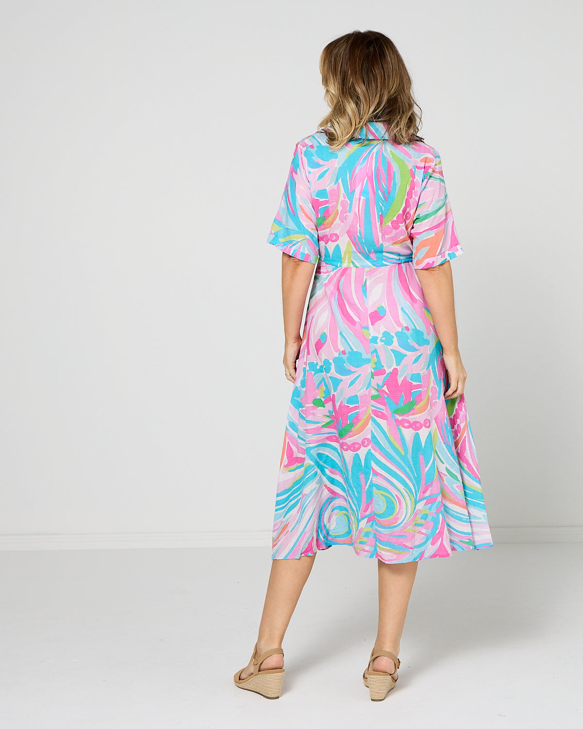Nadia Dress - Tropic Swirl