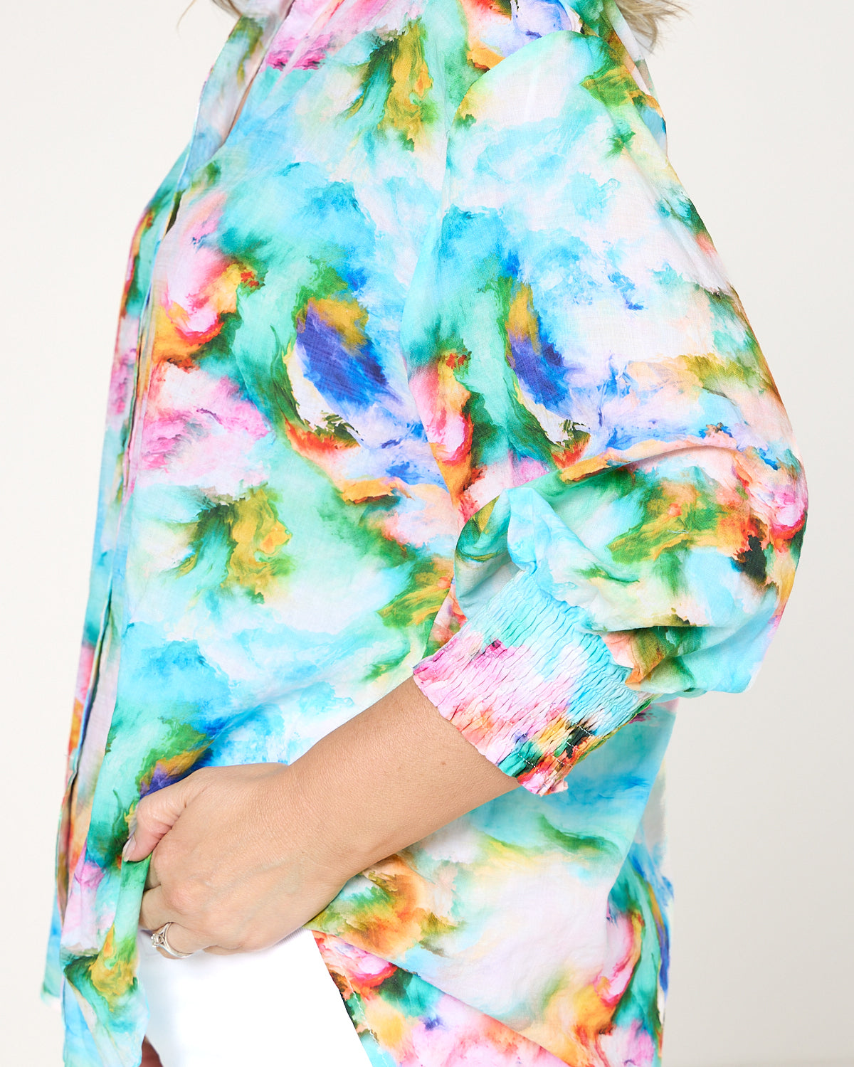 Cora Printed Blouse - Multi Colour