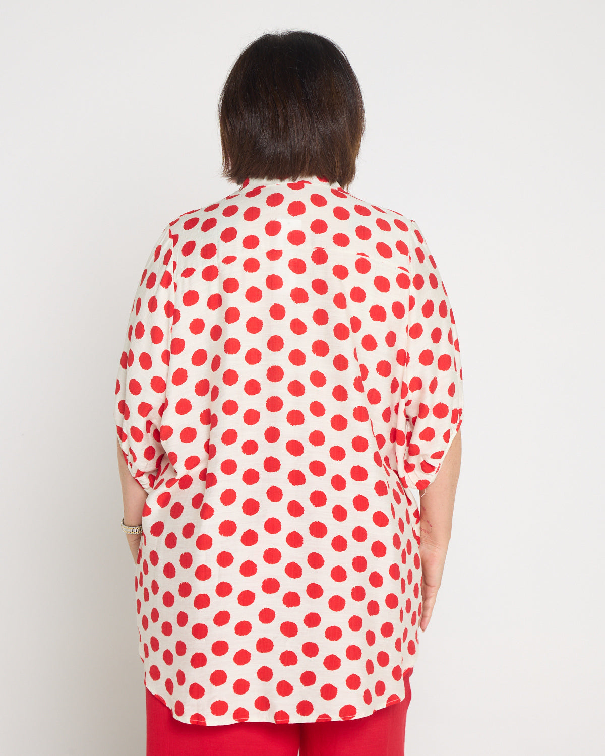 Kara Comfort Shirt - Red Spot