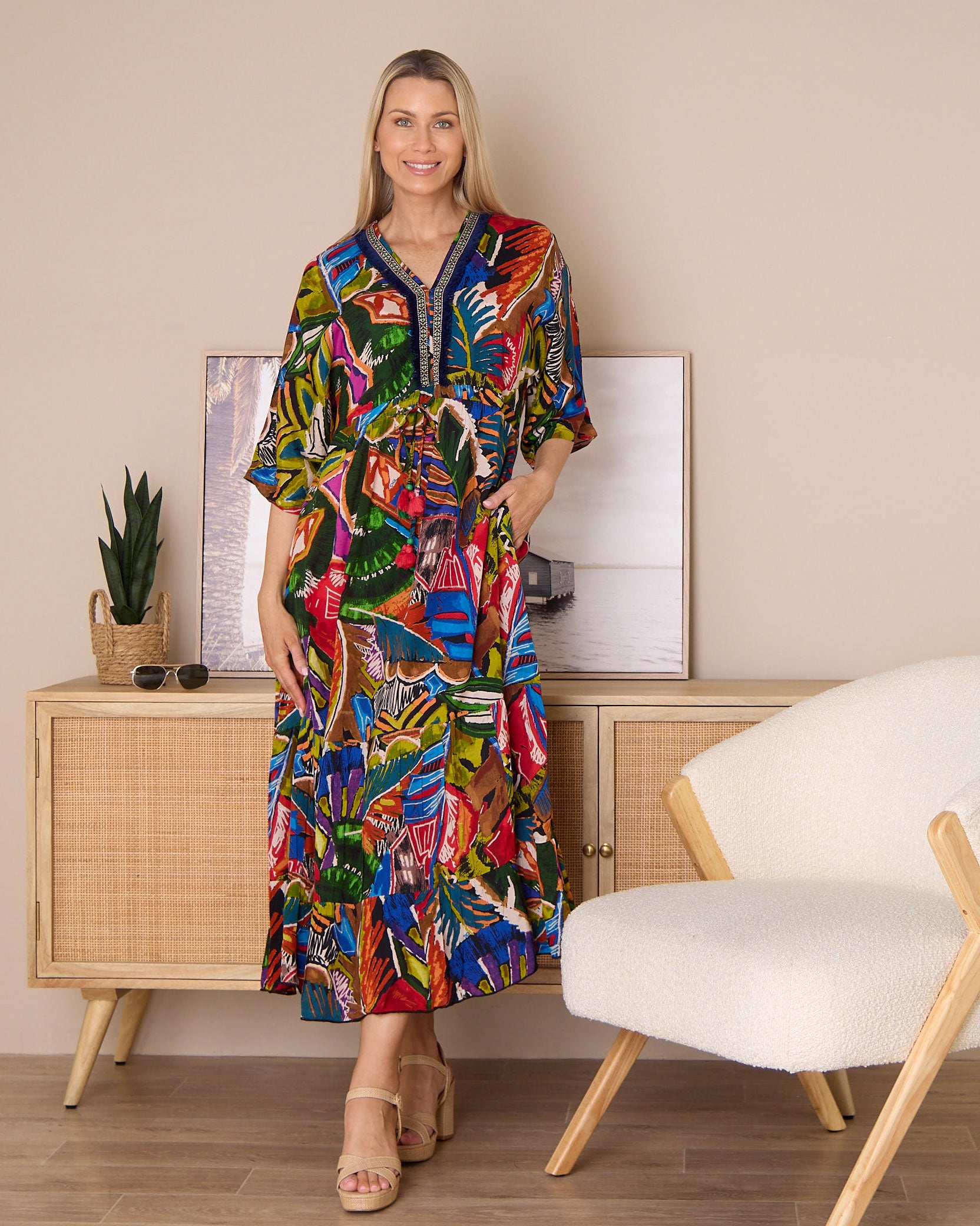 carnival maxi dress Orientique Torgua Maxi Dress - Havana Carnival