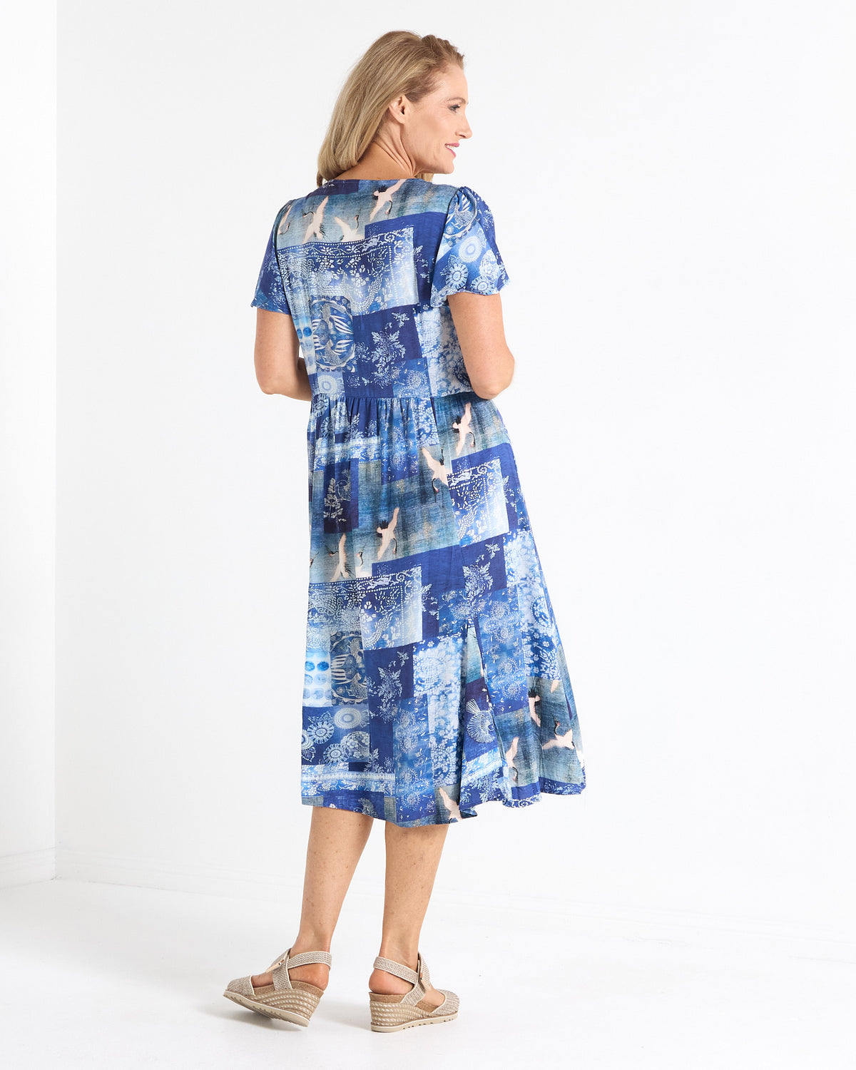 Cornwall Dress - Blue Songbird