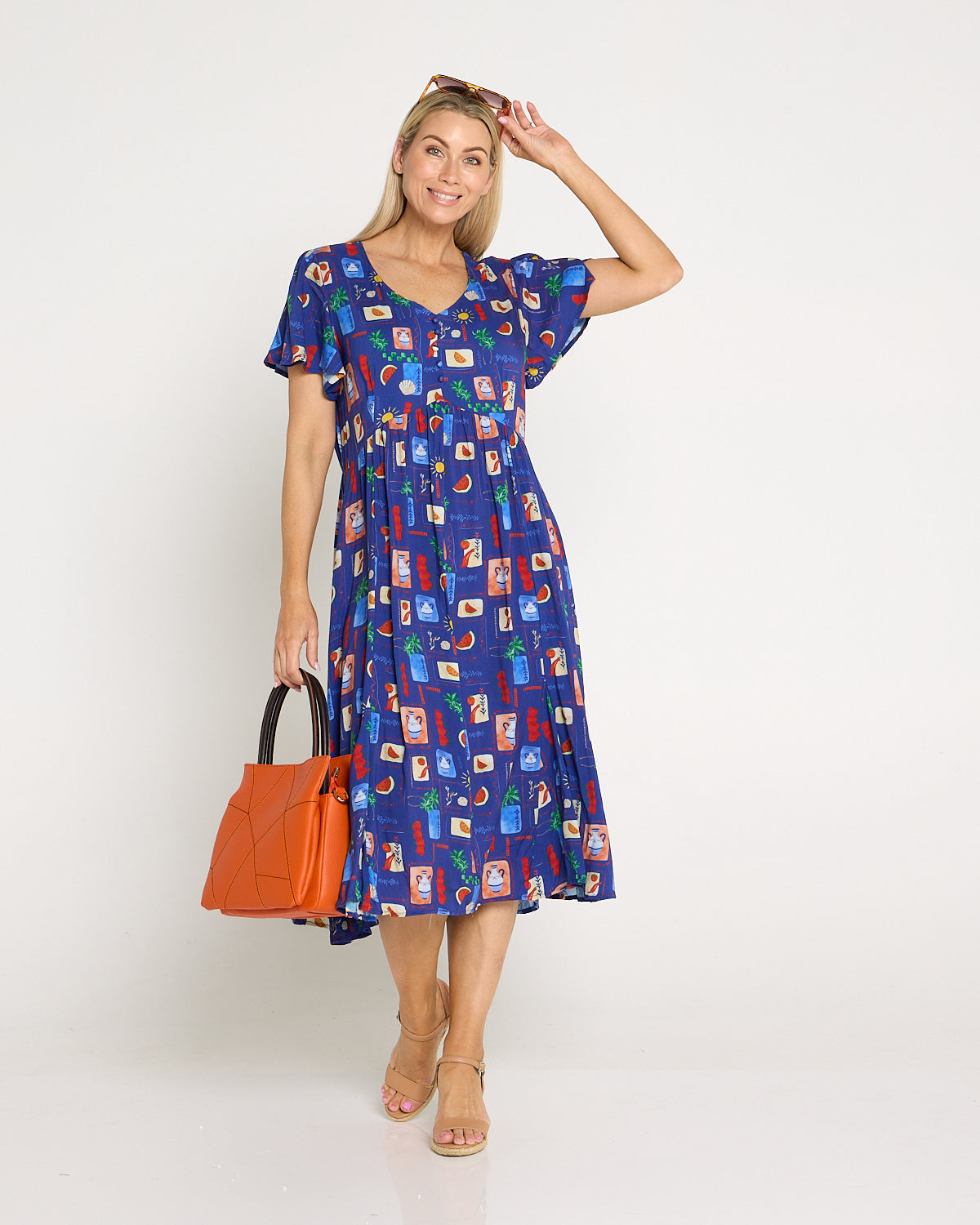 Cornwall Dress - Indigo Summer