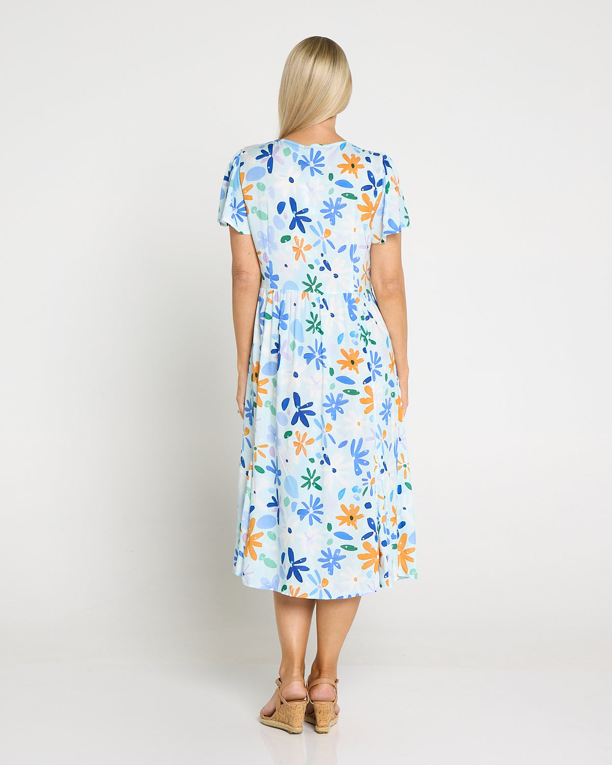 Cornwall Dress - Blue Daisies
