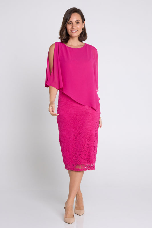 Abigail Dress - Hot Pink