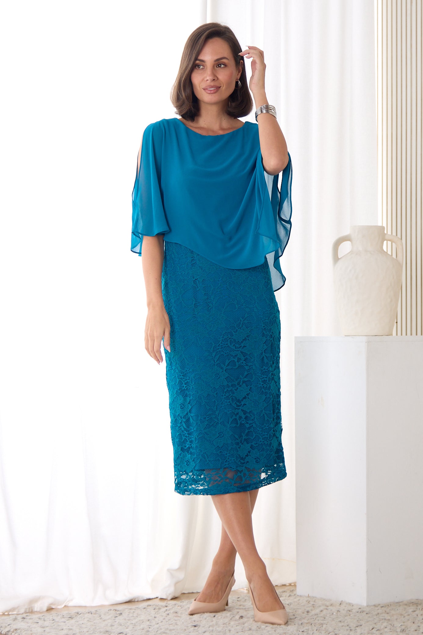 Abigail Dress - Teal