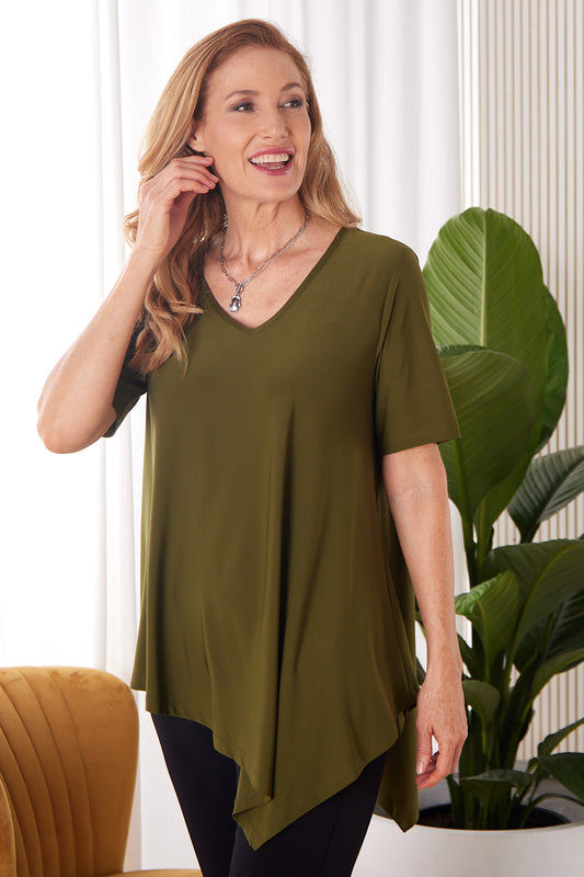 Acacia Top - Khaki