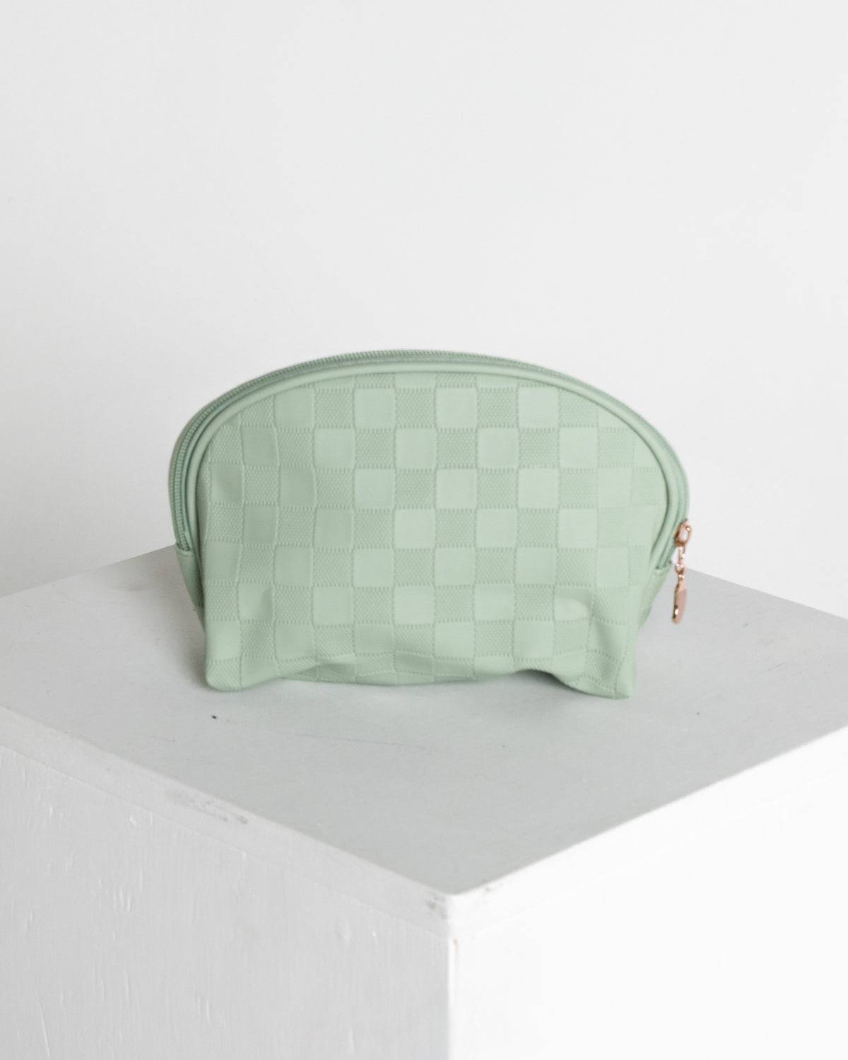 Accord Cosmetic Case - Sage Check