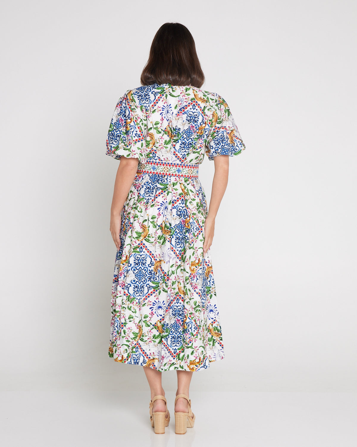 Amira Shirt Dress - Jasmine Courtyard