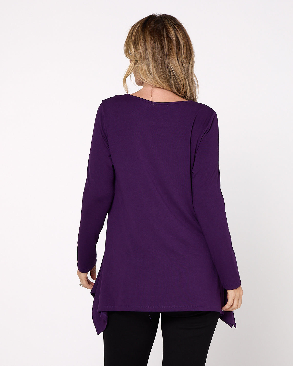 Andrea Long Sleeve Top - Purple