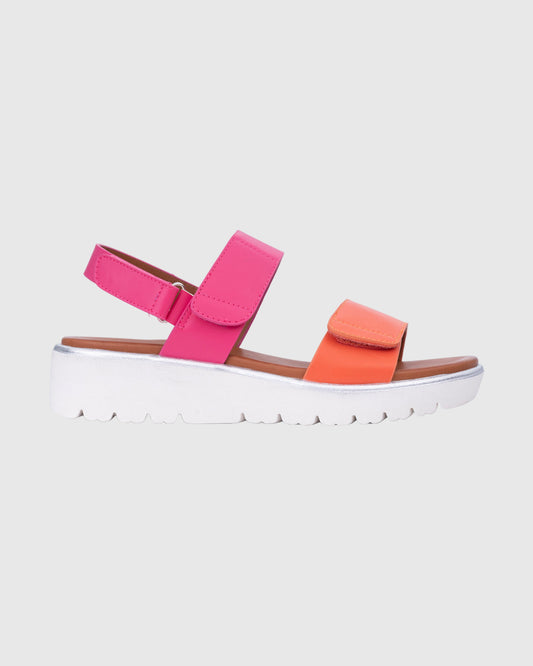 Arica Slide - Orange Fucshia