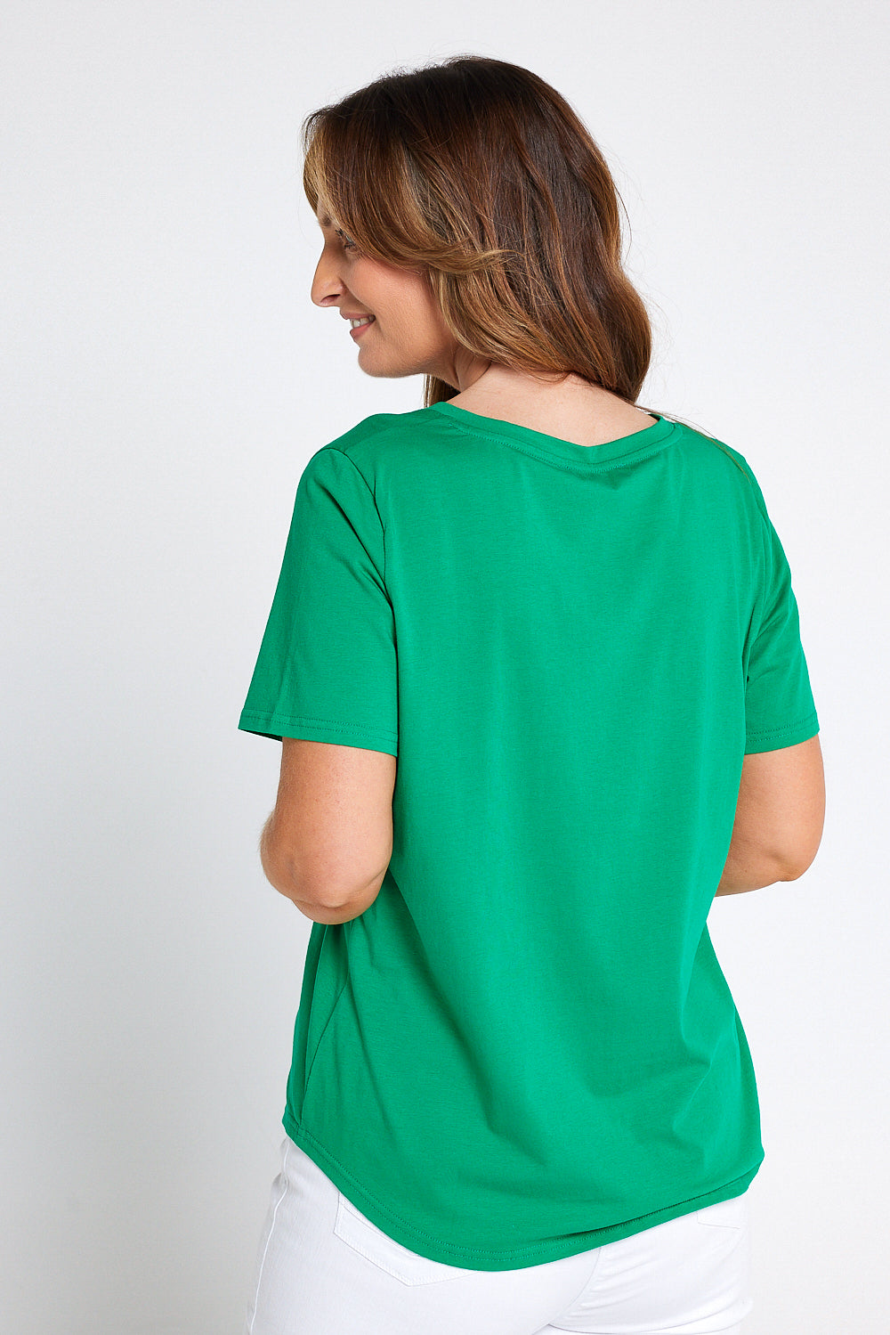 Ashley Cotton T-Shirt - Green