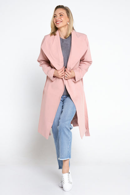 Christina Wrap Coat - Pink
