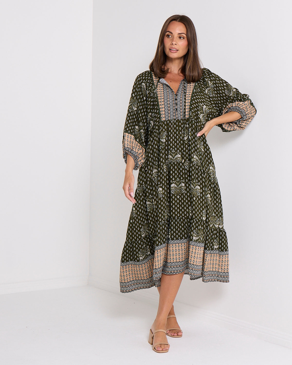 Leander Dress - Olive