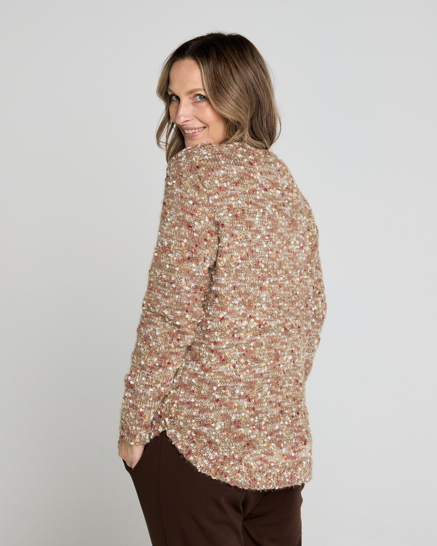 Chloe Knit Jumper - Caramel Confetti