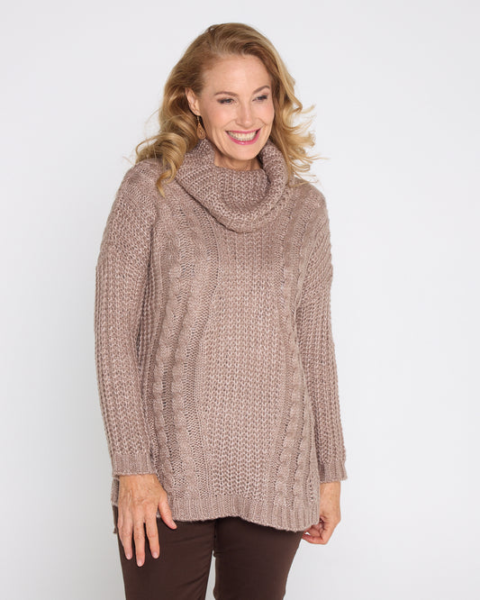 Willow Cable Knit - Latte