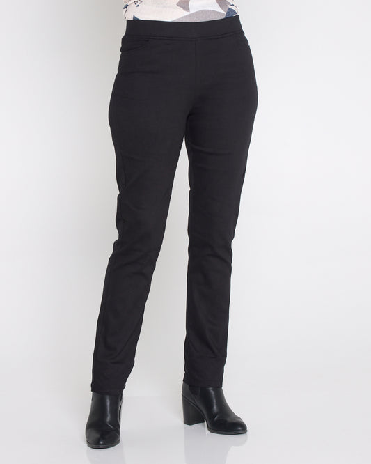 Kayla Winter Pull-On Pants - Black