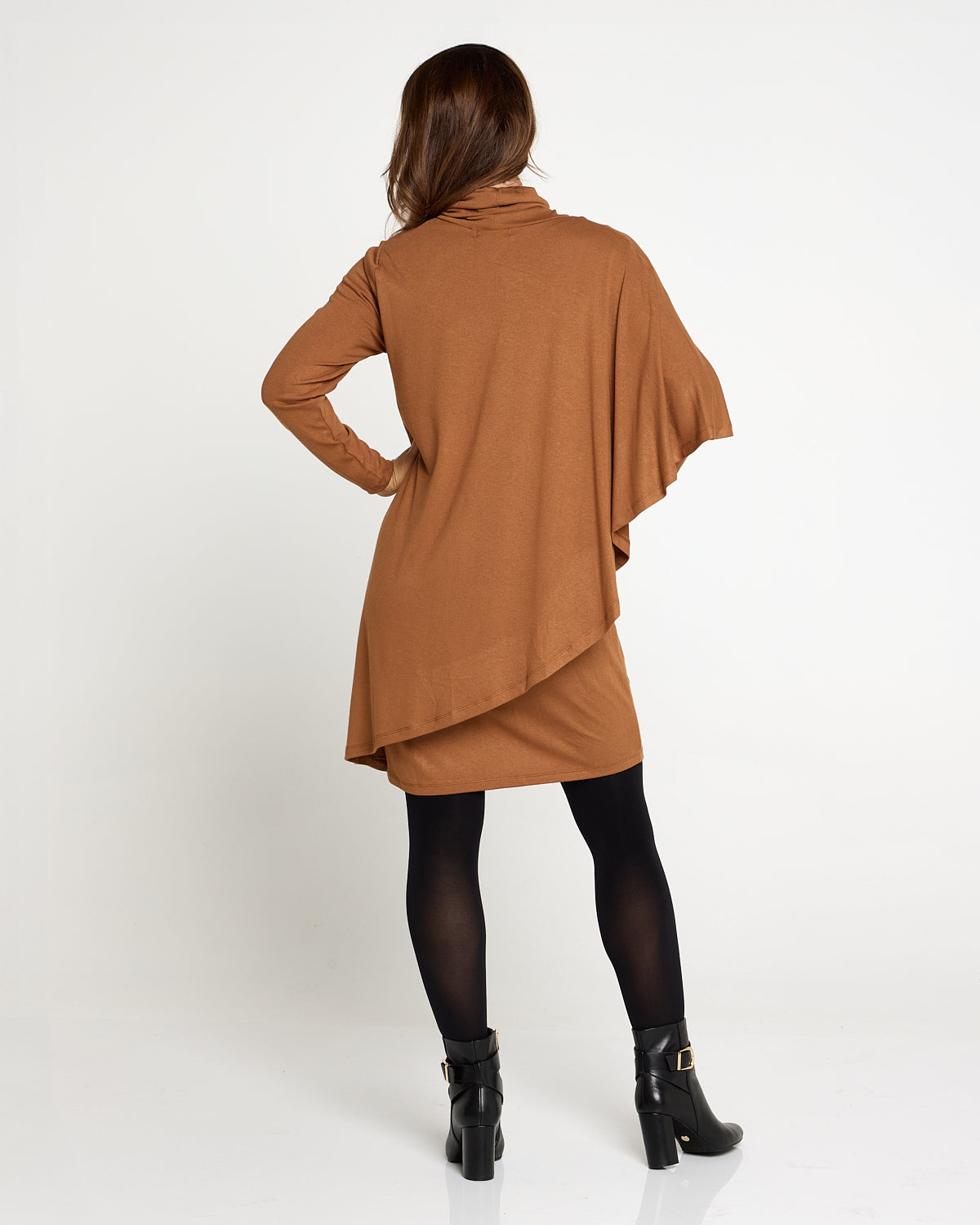 Tova Cape Dress - Camel