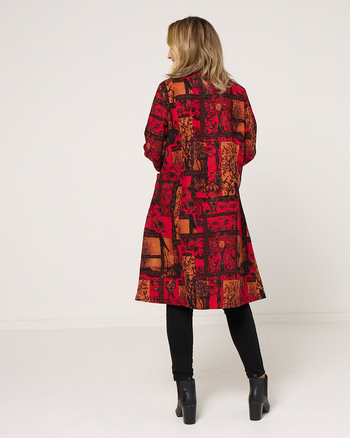 Carlton L/S Fleece Lined Jacket - Crimson Garden