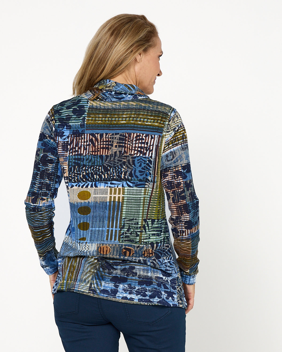 Isfahan Top - Blue Print