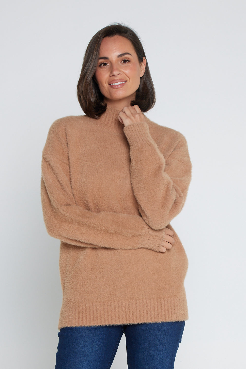 Christa Jumper Caramel Knitwear Sale TULIO Fashion
