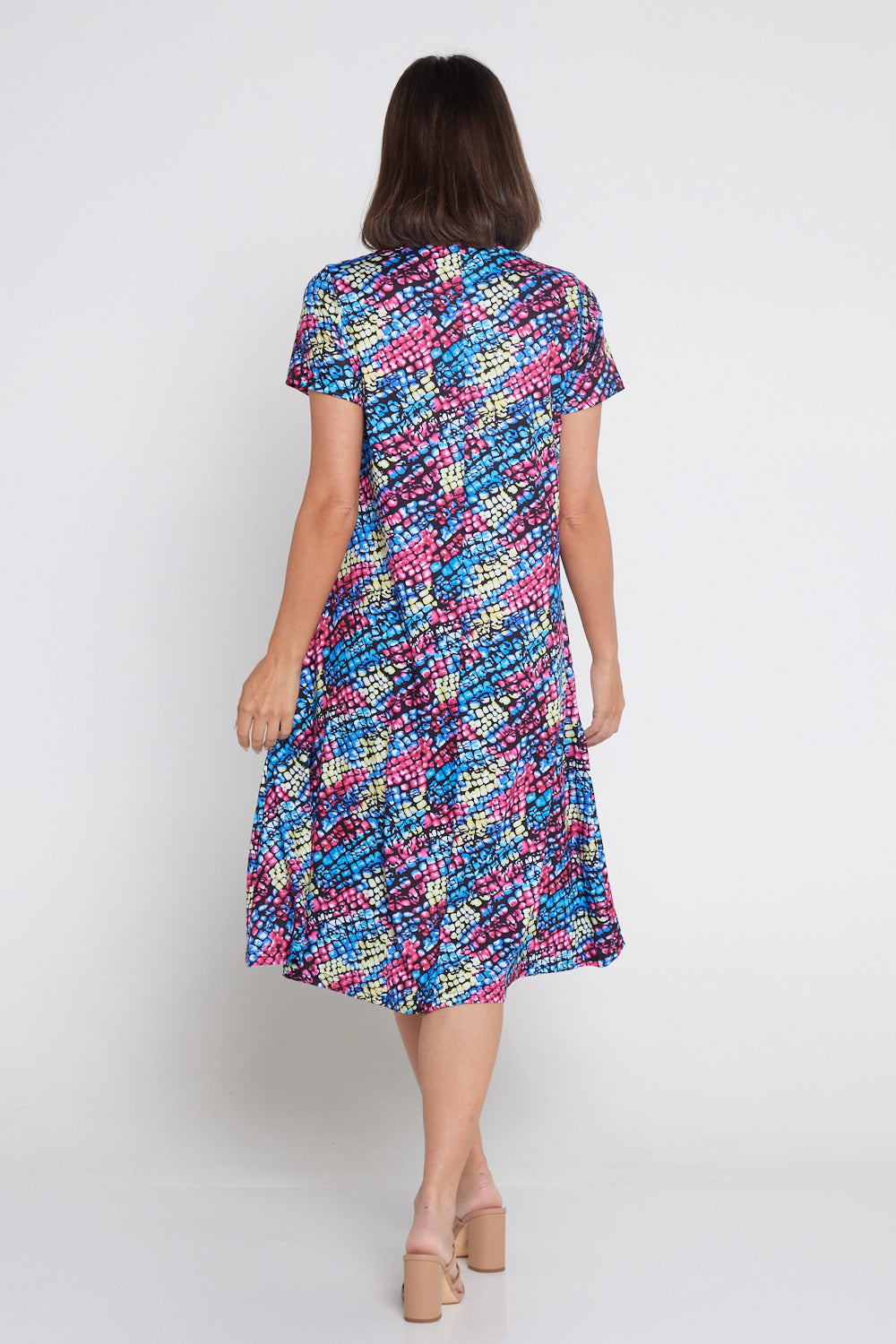Christobel Dress - Indigo Croc