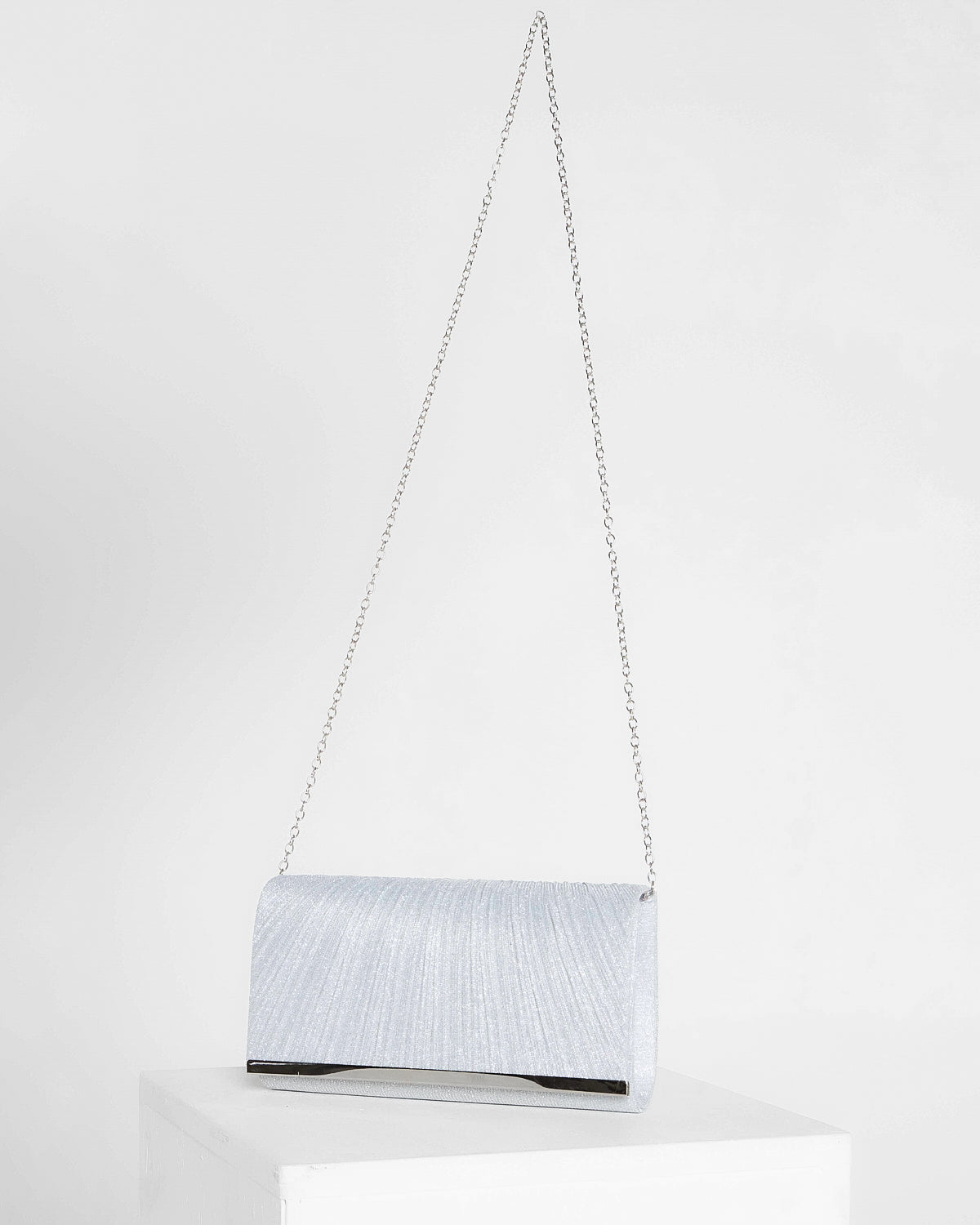 Genevieve Clutch - Silver