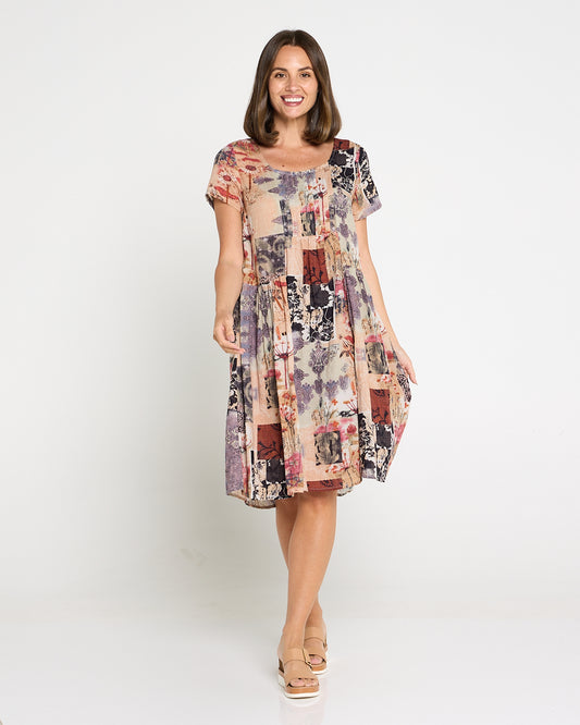 Emery Cotton Dress - Wildflower Fields